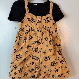 Jumping Beans Toddler Girls Floral Jumper Dress Set – Size 3T